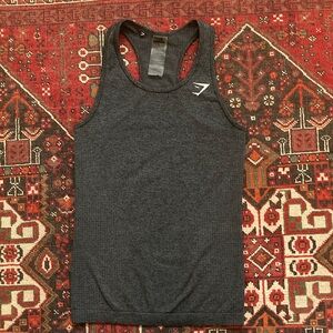 Gymshark Charcoal Racerback Tank Top vital seamless Small womens